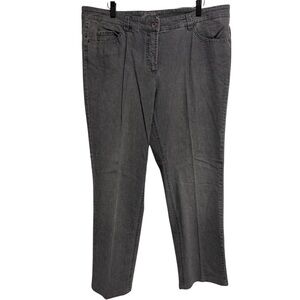 2/$40 Edition Gerry Weber Women's Romea Gray Jeans Stretch Straight Leg Pants